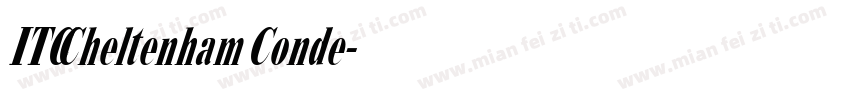 ITC Cheltenham Conde字体转换